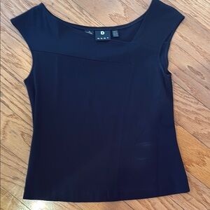 DKNY Black Fitted Crop Top